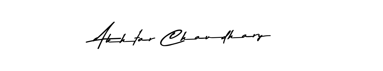 Make a beautiful signature design for name Akhtar Chaudhary. With this signature (Asem Kandis PERSONAL USE) style, you can create a handwritten signature for free. Akhtar Chaudhary signature style 9 images and pictures png