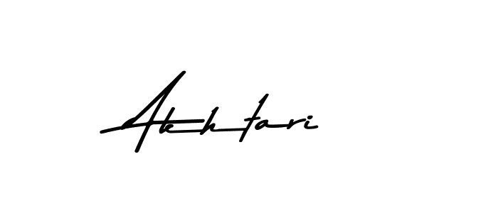 Design your own signature with our free online signature maker. With this signature software, you can create a handwritten (Asem Kandis PERSONAL USE) signature for name Akhtari. Akhtari signature style 9 images and pictures png