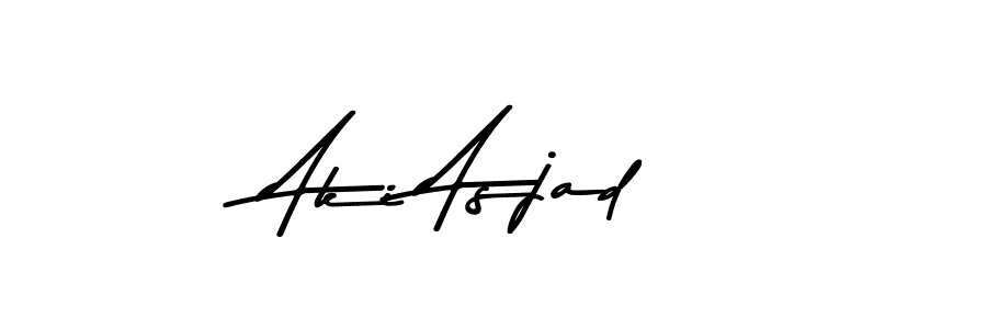 Aki Asjad stylish signature style. Best Handwritten Sign (Asem Kandis PERSONAL USE) for my name. Handwritten Signature Collection Ideas for my name Aki Asjad. Aki Asjad signature style 9 images and pictures png