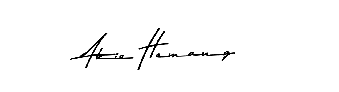 Akie Hemang stylish signature style. Best Handwritten Sign (Asem Kandis PERSONAL USE) for my name. Handwritten Signature Collection Ideas for my name Akie Hemang. Akie Hemang signature style 9 images and pictures png