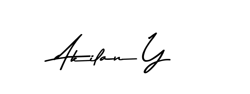 The best way (Asem Kandis PERSONAL USE) to make a short signature is to pick only two or three words in your name. The name Akilan Y include a total of six letters. For converting this name. Akilan Y signature style 9 images and pictures png