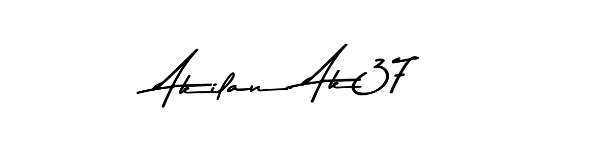 Design your own signature with our free online signature maker. With this signature software, you can create a handwritten (Asem Kandis PERSONAL USE) signature for name Akilan. Ak37. Akilan. Ak37 signature style 9 images and pictures png