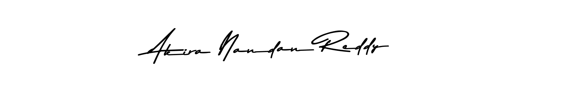 Make a beautiful signature design for name Akira Nandan Reddy. With this signature (Asem Kandis PERSONAL USE) style, you can create a handwritten signature for free. Akira Nandan Reddy signature style 9 images and pictures png