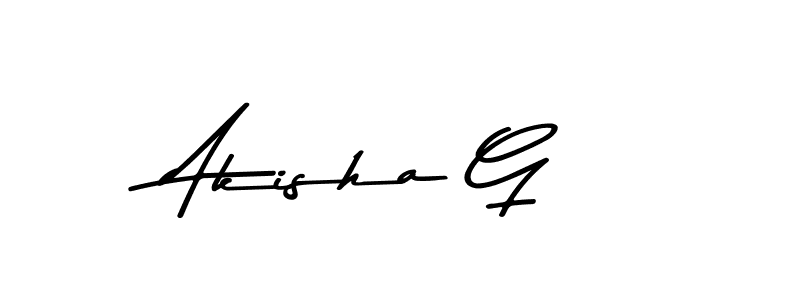 Use a signature maker to create a handwritten signature online. With this signature software, you can design (Asem Kandis PERSONAL USE) your own signature for name Akisha G. Akisha G signature style 9 images and pictures png