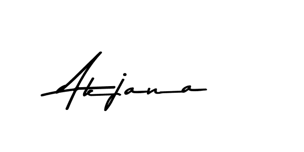 Make a beautiful signature design for name Akjana. With this signature (Asem Kandis PERSONAL USE) style, you can create a handwritten signature for free. Akjana signature style 9 images and pictures png