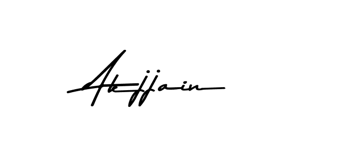 Create a beautiful signature design for name Akjjain. With this signature (Asem Kandis PERSONAL USE) fonts, you can make a handwritten signature for free. Akjjain signature style 9 images and pictures png