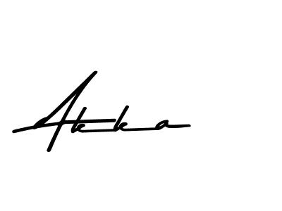 Create a beautiful signature design for name Akka. With this signature (Asem Kandis PERSONAL USE) fonts, you can make a handwritten signature for free. Akka signature style 9 images and pictures png