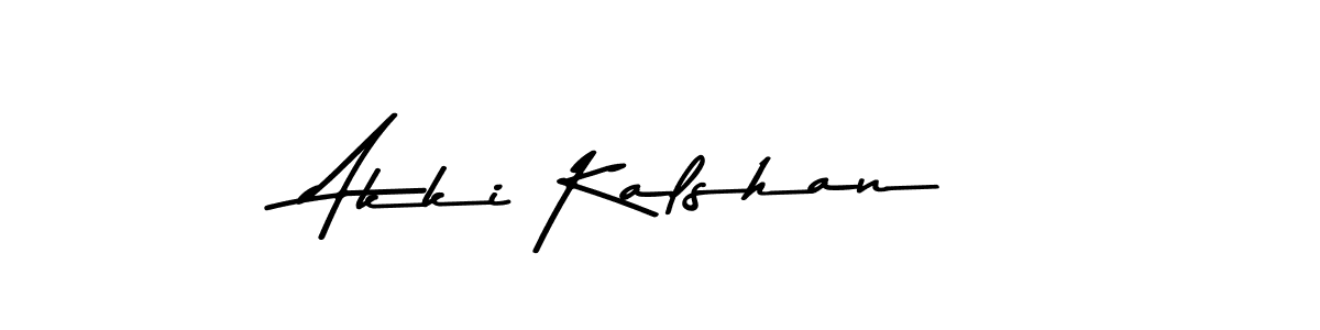 Design your own signature with our free online signature maker. With this signature software, you can create a handwritten (Asem Kandis PERSONAL USE) signature for name Akki Kalshan. Akki Kalshan signature style 9 images and pictures png