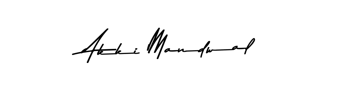 Also we have Akki Mandwal name is the best signature style. Create professional handwritten signature collection using Asem Kandis PERSONAL USE autograph style. Akki Mandwal signature style 9 images and pictures png