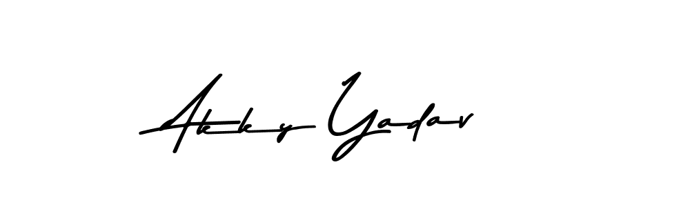 if you are searching for the best signature style for your name Akky Yadav. so please give up your signature search. here we have designed multiple signature styles  using Asem Kandis PERSONAL USE. Akky Yadav signature style 9 images and pictures png