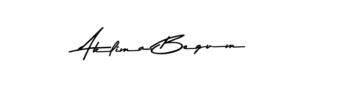 The best way (Asem Kandis PERSONAL USE) to make a short signature is to pick only two or three words in your name. The name Aklima Begum include a total of six letters. For converting this name. Aklima Begum signature style 9 images and pictures png