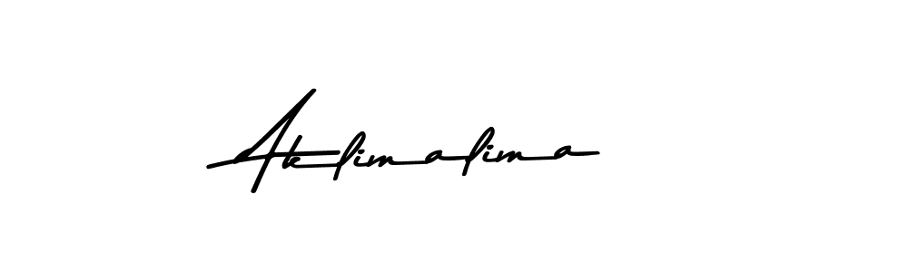 Make a beautiful signature design for name Aklimalima. With this signature (Asem Kandis PERSONAL USE) style, you can create a handwritten signature for free. Aklimalima signature style 9 images and pictures png