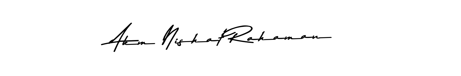 Make a beautiful signature design for name Akm Nishat Rahaman. Use this online signature maker to create a handwritten signature for free. Akm Nishat Rahaman signature style 9 images and pictures png