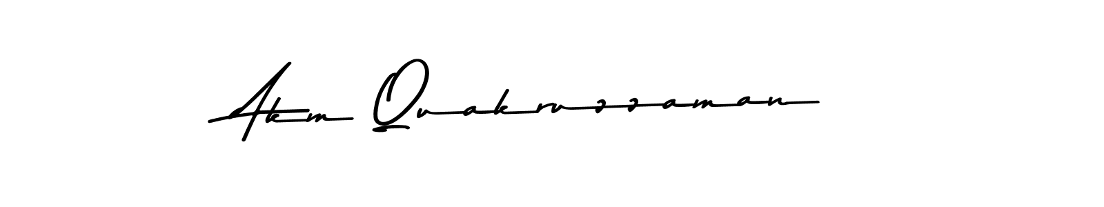 Design your own signature with our free online signature maker. With this signature software, you can create a handwritten (Asem Kandis PERSONAL USE) signature for name Akm Quakruzzaman. Akm Quakruzzaman signature style 9 images and pictures png