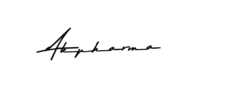 Design your own signature with our free online signature maker. With this signature software, you can create a handwritten (Asem Kandis PERSONAL USE) signature for name Akpharma. Akpharma signature style 9 images and pictures png