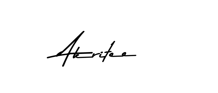 How to make Akritee name signature. Use Asem Kandis PERSONAL USE style for creating short signs online. This is the latest handwritten sign. Akritee signature style 9 images and pictures png