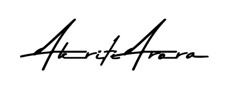 Create a personalized artistic stamp with Akriti Arora in Asem Kandis PERSONAL USE font. Perfect for visual artists, designers, and influencers. Akriti Arora signature style 9 images and pictures png
