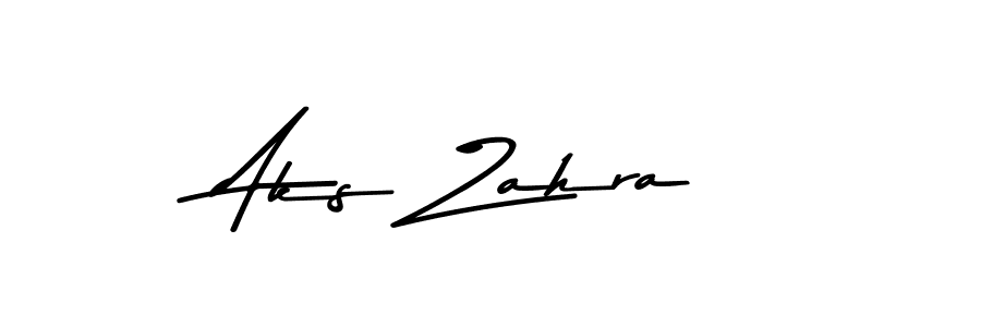 How to make Aks Zahra signature? Asem Kandis PERSONAL USE is a professional autograph style. Create handwritten signature for Aks Zahra name. Aks Zahra signature style 9 images and pictures png