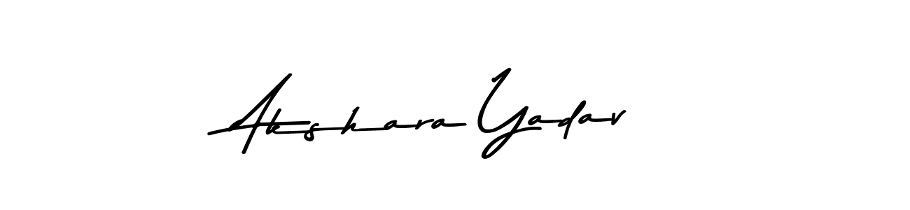 Akshara Yadav stylish signature style. Best Handwritten Sign (Asem Kandis PERSONAL USE) for my name. Handwritten Signature Collection Ideas for my name Akshara Yadav. Akshara Yadav signature style 9 images and pictures png