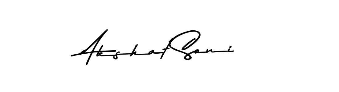 Make a beautiful signature design for name Akshat Soni. With this signature (Asem Kandis PERSONAL USE) style, you can create a handwritten signature for free. Akshat Soni signature style 9 images and pictures png