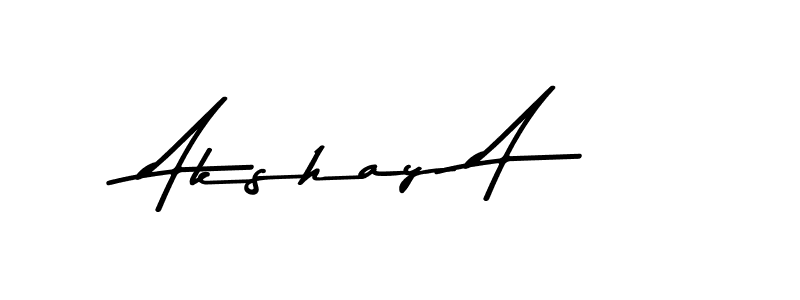 The best way (Asem Kandis PERSONAL USE) to make a short signature is to pick only two or three words in your name. The name Akshay A include a total of six letters. For converting this name. Akshay A signature style 9 images and pictures png