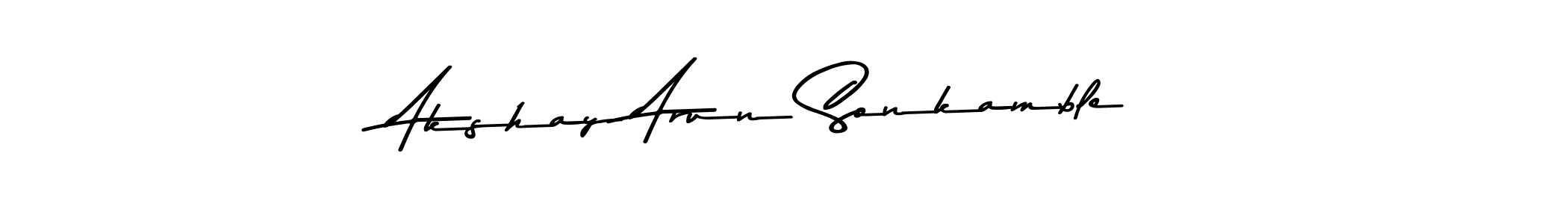 Design your own signature with our free online signature maker. With this signature software, you can create a handwritten (Asem Kandis PERSONAL USE) signature for name Akshay Arun Sonkamble. Akshay Arun Sonkamble signature style 9 images and pictures png