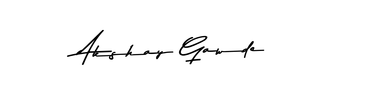 Create a beautiful signature design for name Akshay Gawde. With this signature (Asem Kandis PERSONAL USE) fonts, you can make a handwritten signature for free. Akshay Gawde signature style 9 images and pictures png