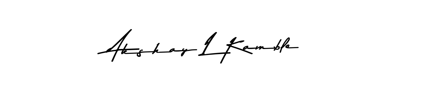Also we have Akshay L Kamble name is the best signature style. Create professional handwritten signature collection using Asem Kandis PERSONAL USE autograph style. Akshay L Kamble signature style 9 images and pictures png