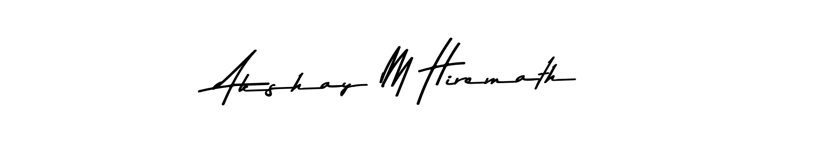 The best way (Asem Kandis PERSONAL USE) to make a short signature is to pick only two or three words in your name. The name Akshay M Hiremath include a total of six letters. For converting this name. Akshay M Hiremath signature style 9 images and pictures png