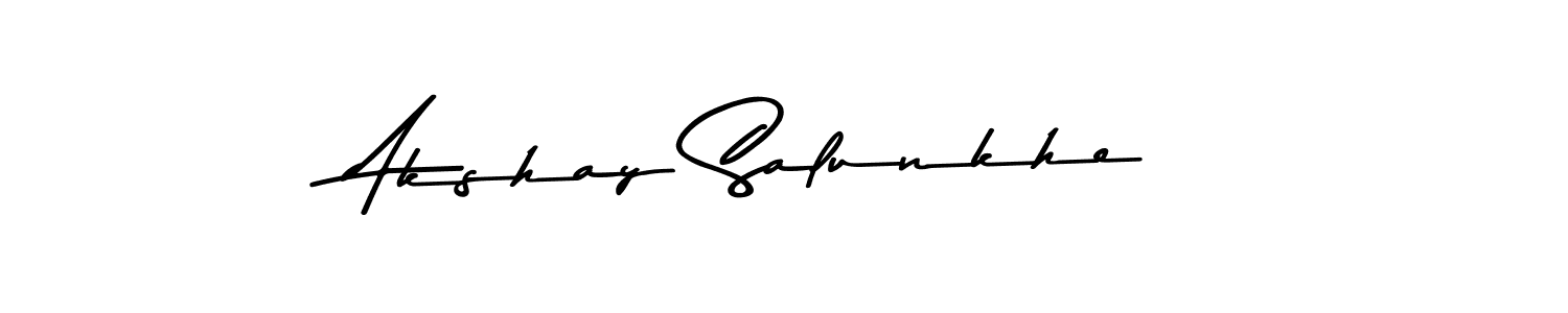 Akshay Salunkhe stylish signature style. Best Handwritten Sign (Asem Kandis PERSONAL USE) for my name. Handwritten Signature Collection Ideas for my name Akshay Salunkhe. Akshay Salunkhe signature style 9 images and pictures png
