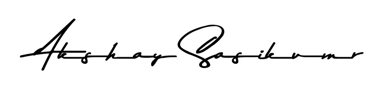 Generate high-definition signature styles for Akshay Sasikumr. The Asem Kandis PERSONAL USE typeface ensures crisp legibility and sophisticated design. Akshay Sasikumr signature style 9 images and pictures png