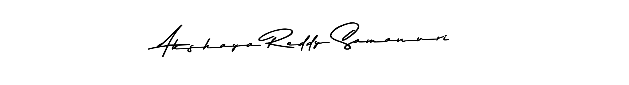 You can use this online signature creator to create a handwritten signature for the name Akshaya Reddy Samanuri. This is the best online autograph maker. Akshaya Reddy Samanuri signature style 9 images and pictures png