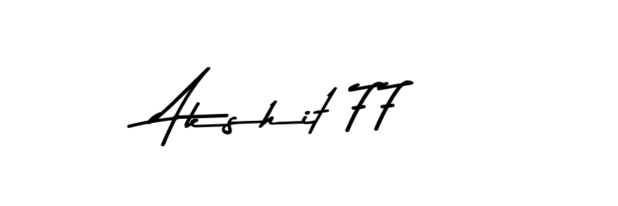 Make a beautiful signature design for name Akshit 77. Use this online signature maker to create a handwritten signature for free. Akshit 77 signature style 9 images and pictures png