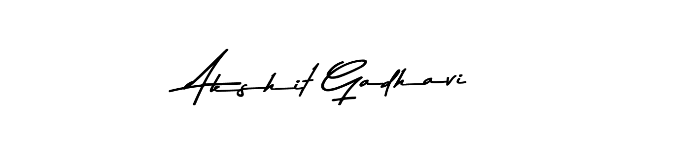 Also You can easily find your signature by using the search form. We will create Akshit Gadhavi name handwritten signature images for you free of cost using Asem Kandis PERSONAL USE sign style. Akshit Gadhavi signature style 9 images and pictures png