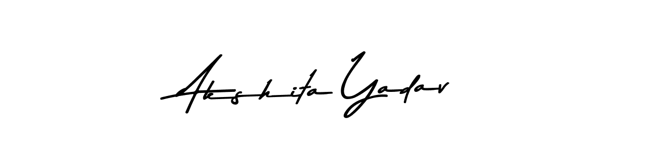 Use a signature maker to create a handwritten signature online. With this signature software, you can design (Asem Kandis PERSONAL USE) your own signature for name Akshita Yadav. Akshita Yadav signature style 9 images and pictures png
