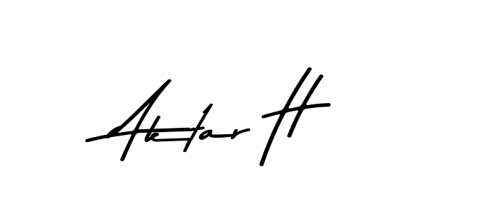 How to make Aktar H signature? Asem Kandis PERSONAL USE is a professional autograph style. Create handwritten signature for Aktar H name. Aktar H signature style 9 images and pictures png