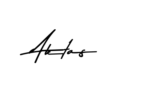 How to make Aktas name signature. Use Asem Kandis PERSONAL USE style for creating short signs online. This is the latest handwritten sign. Aktas signature style 9 images and pictures png