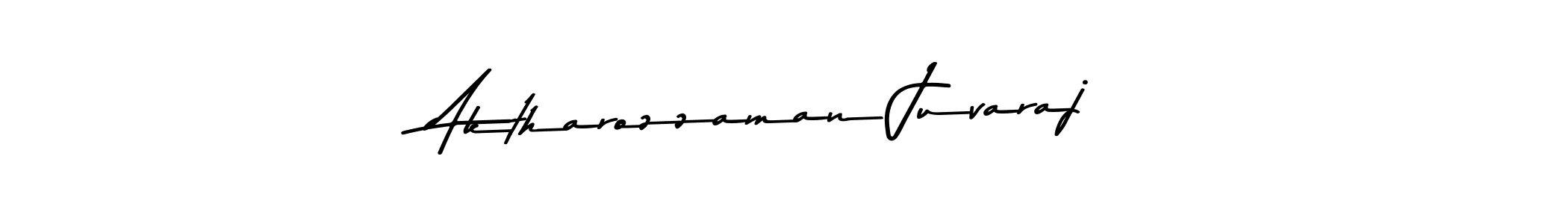 Make a beautiful signature design for name Aktharozzaman Juvaraj. With this signature (Asem Kandis PERSONAL USE) style, you can create a handwritten signature for free. Aktharozzaman Juvaraj signature style 9 images and pictures png