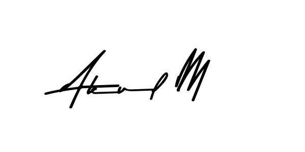 if you are searching for the best signature style for your name Akul M. so please give up your signature search. here we have designed multiple signature styles  using Asem Kandis PERSONAL USE. Akul M signature style 9 images and pictures png