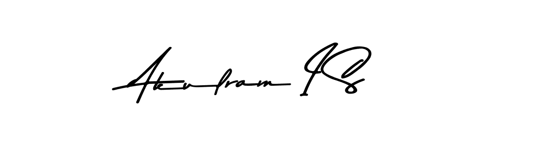 Akulram I S stylish signature style. Best Handwritten Sign (Asem Kandis PERSONAL USE) for my name. Handwritten Signature Collection Ideas for my name Akulram I S. Akulram I S signature style 9 images and pictures png