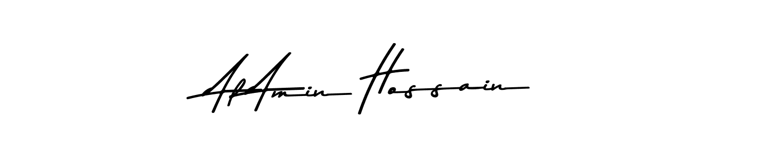 You should practise on your own different ways (Asem Kandis PERSONAL USE) to write your name (Al Amin Hossain) in signature. don't let someone else do it for you. Al Amin Hossain signature style 9 images and pictures png