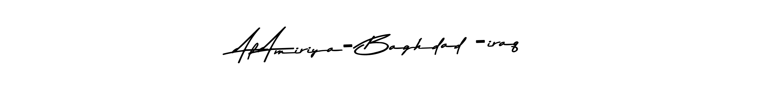 Design your own signature with our free online signature maker. With this signature software, you can create a handwritten (Asem Kandis PERSONAL USE) signature for name Al Amiriya- Baghdad -iraq. Al Amiriya- Baghdad -iraq signature style 9 images and pictures png
