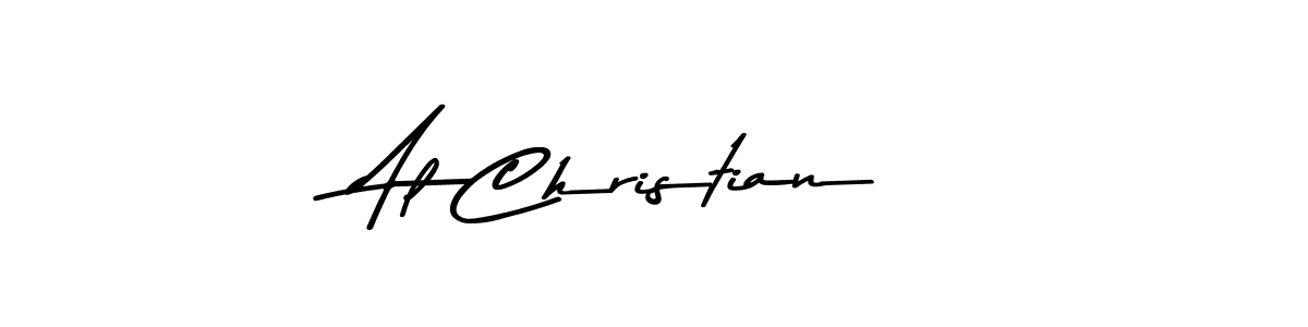 You should practise on your own different ways (Asem Kandis PERSONAL USE) to write your name (Al Christian) in signature. don't let someone else do it for you. Al Christian signature style 9 images and pictures png