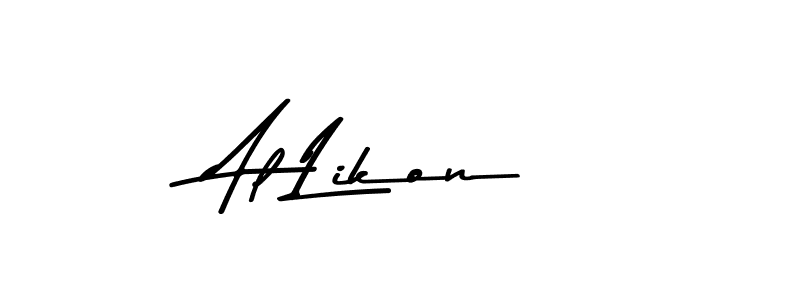 Also You can easily find your signature by using the search form. We will create Al Likon name handwritten signature images for you free of cost using Asem Kandis PERSONAL USE sign style. Al Likon signature style 9 images and pictures png