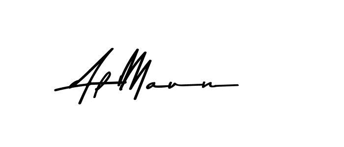 Al Maun stylish signature style. Best Handwritten Sign (Asem Kandis PERSONAL USE) for my name. Handwritten Signature Collection Ideas for my name Al Maun. Al Maun signature style 9 images and pictures png