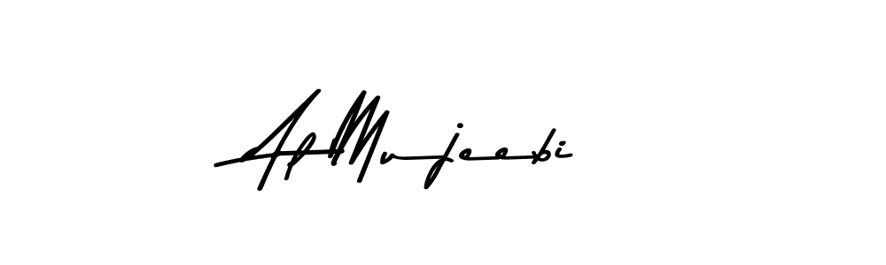 Create a beautiful signature design for name Al Mujeebi. With this signature (Asem Kandis PERSONAL USE) fonts, you can make a handwritten signature for free. Al Mujeebi signature style 9 images and pictures png