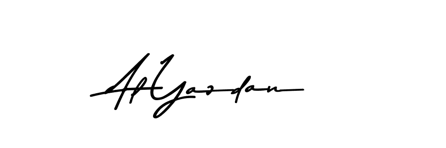 Use a signature maker to create a handwritten signature online. With this signature software, you can design (Asem Kandis PERSONAL USE) your own signature for name Al Yazdan. Al Yazdan signature style 9 images and pictures png