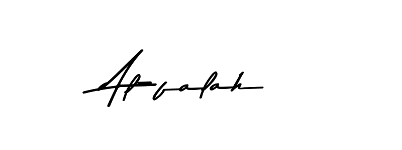 How to make Al-falah name signature. Use Asem Kandis PERSONAL USE style for creating short signs online. This is the latest handwritten sign. Al-falah signature style 9 images and pictures png