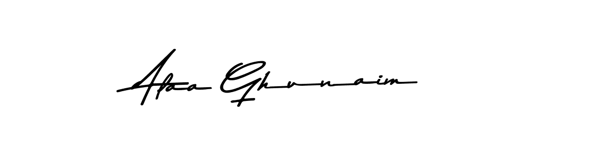 Alaa Ghunaim stylish signature style. Best Handwritten Sign (Asem Kandis PERSONAL USE) for my name. Handwritten Signature Collection Ideas for my name Alaa Ghunaim. Alaa Ghunaim signature style 9 images and pictures png