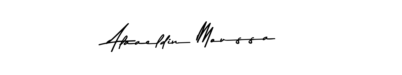 Asem Kandis PERSONAL USE is a professional signature style that is perfect for those who want to add a touch of class to their signature. It is also a great choice for those who want to make their signature more unique. Get Alaaeldin Moussa name to fancy signature for free. Alaaeldin Moussa signature style 9 images and pictures png